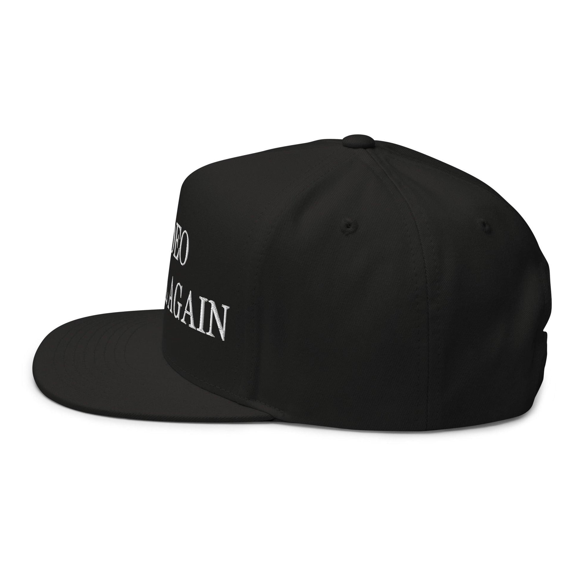 Make Video Horizontal Again Embroidered 5 Panel Flat Bill Brim Snapback Hat