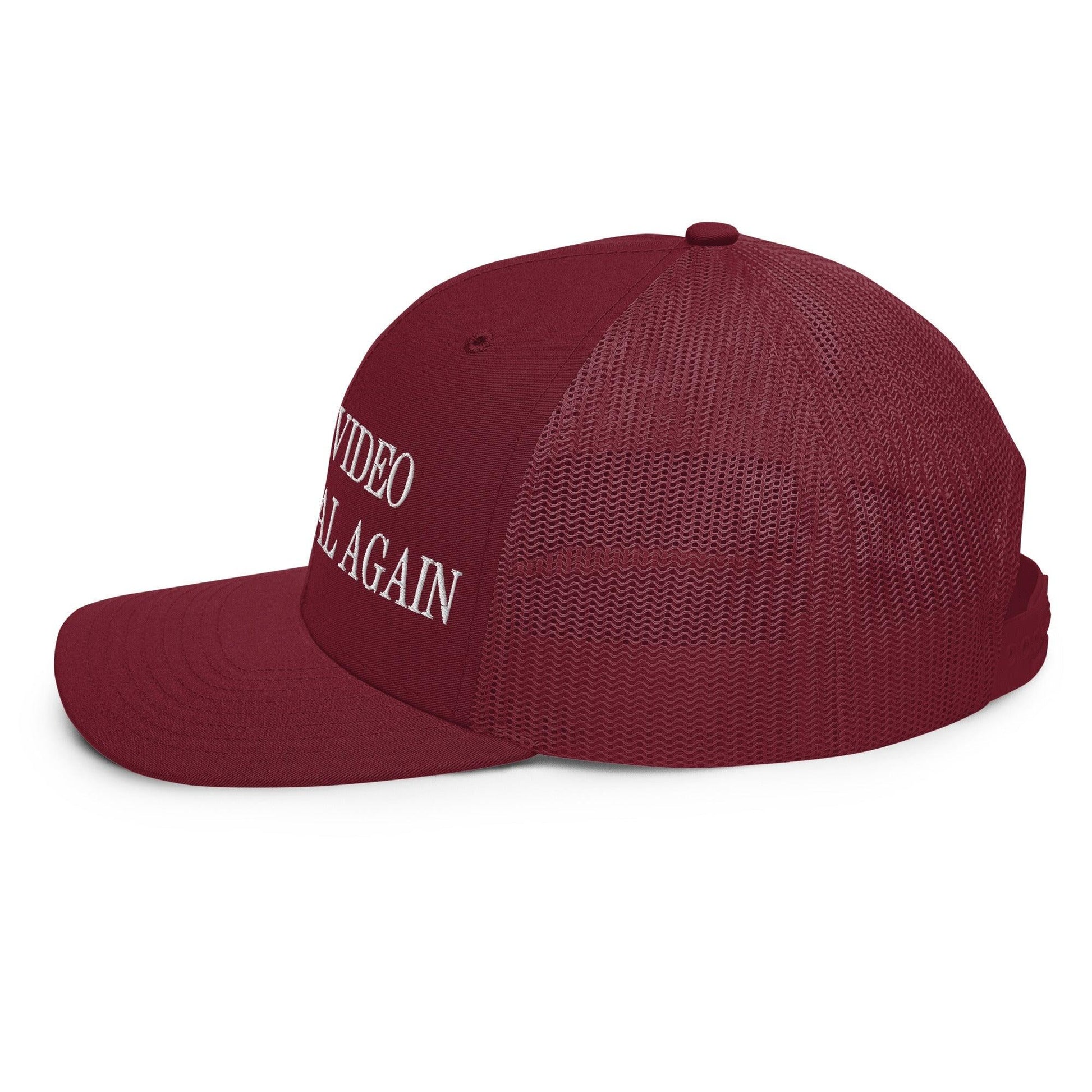 Make Video Horizontal Again Embroidered Classic Mesh Trucker Hat