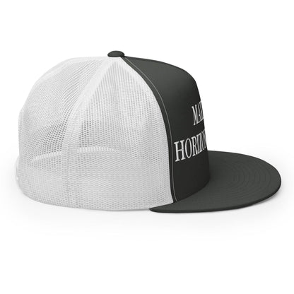 Make Video Horizontal Again Embroidered Mesh Flat Bill Brim Trucker Hat