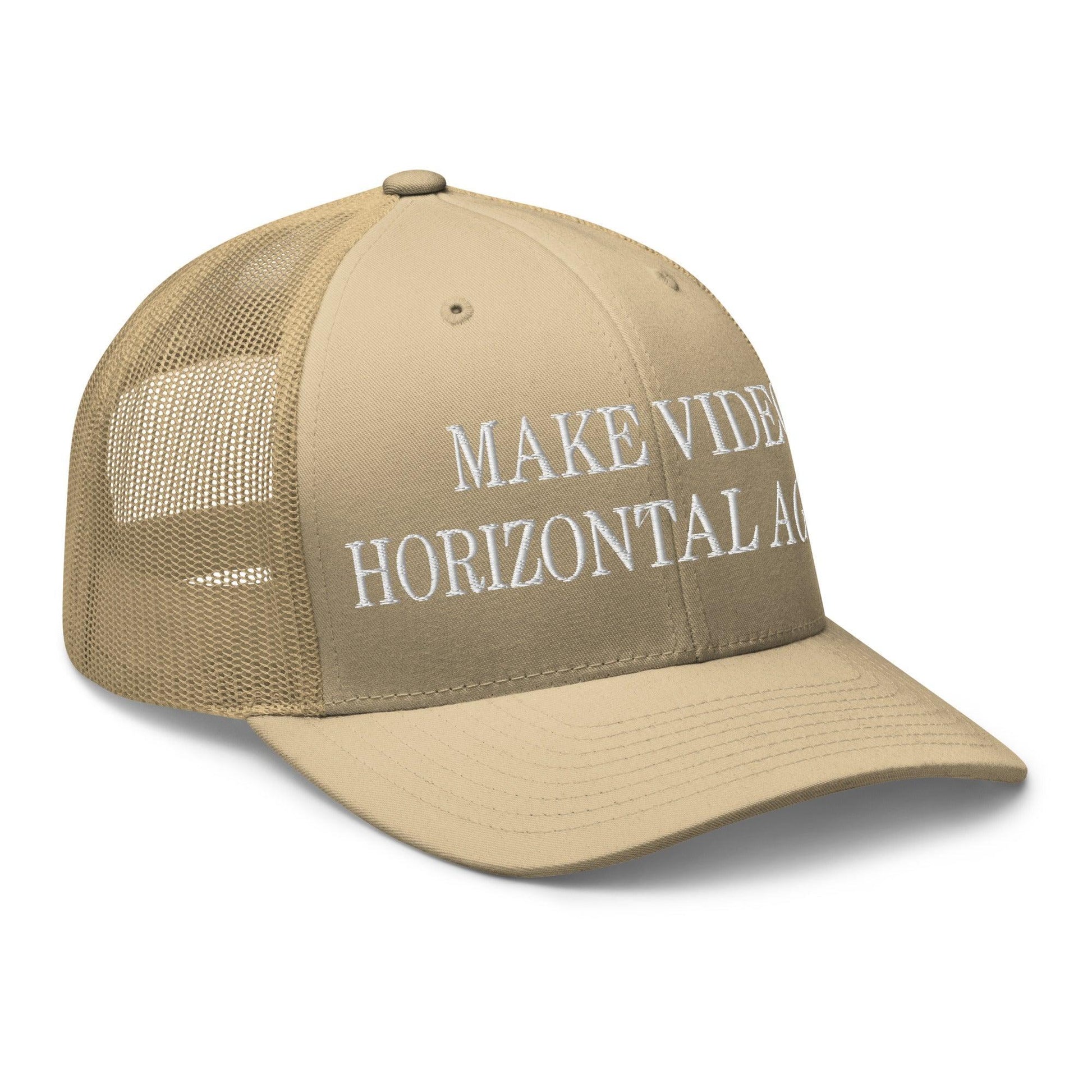Make Video Horizontal Again Embroidered Mesh Trucker Hat