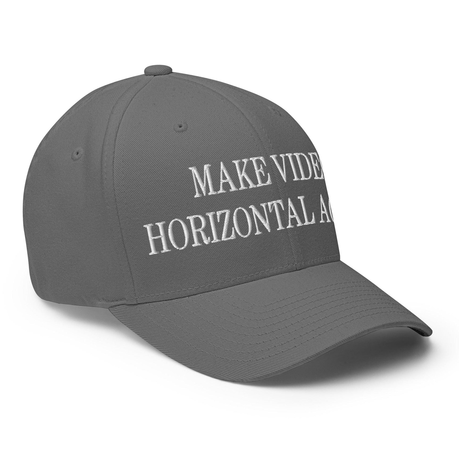 Make Video Horizontal Again Embroidered Stretch Fit Baseball Hat