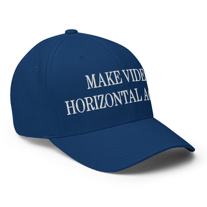 Make Video Horizontal Again Embroidered Stretch Fit Baseball Hat