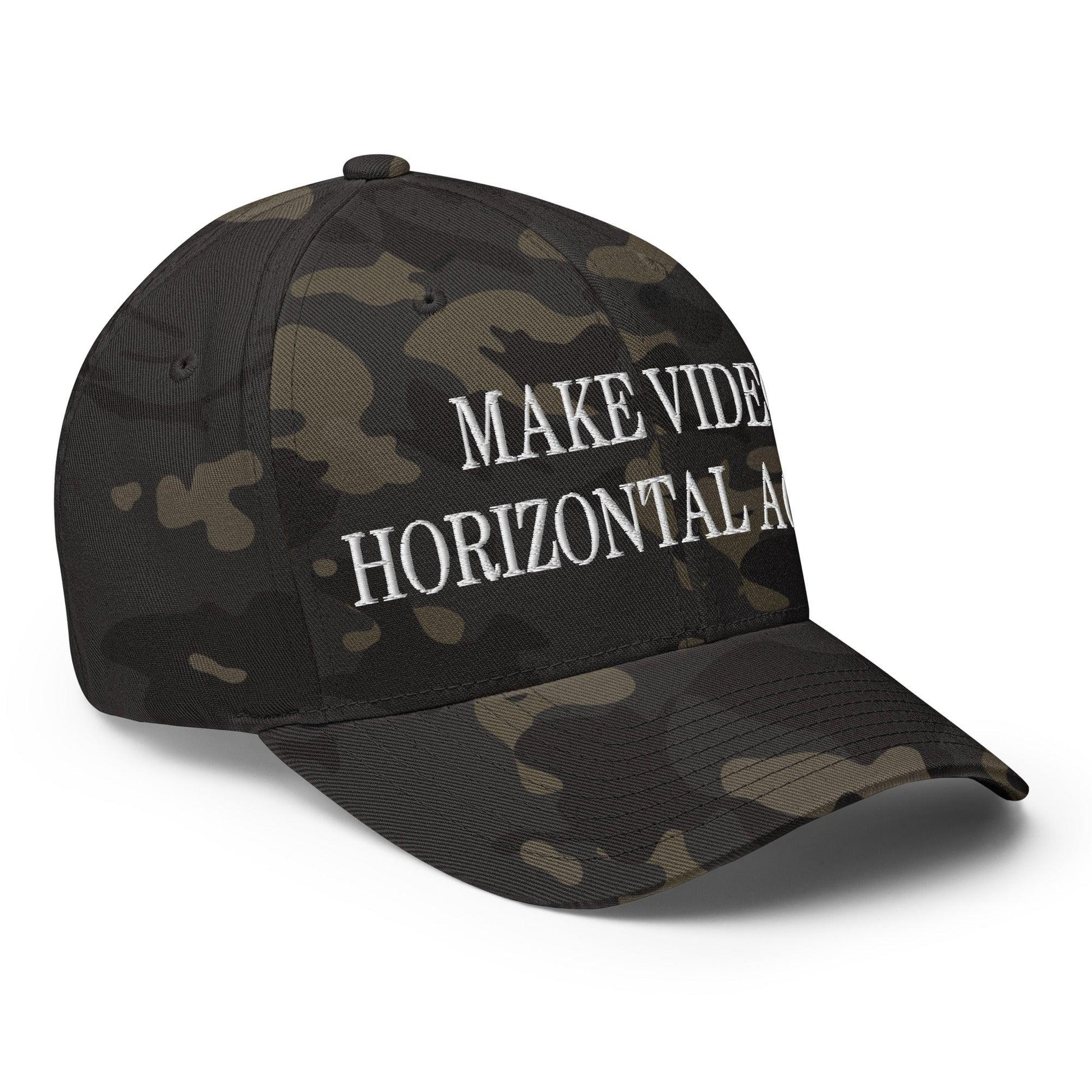 Make Video Horizontal Again Embroidered Stretch Fit Baseball Hat