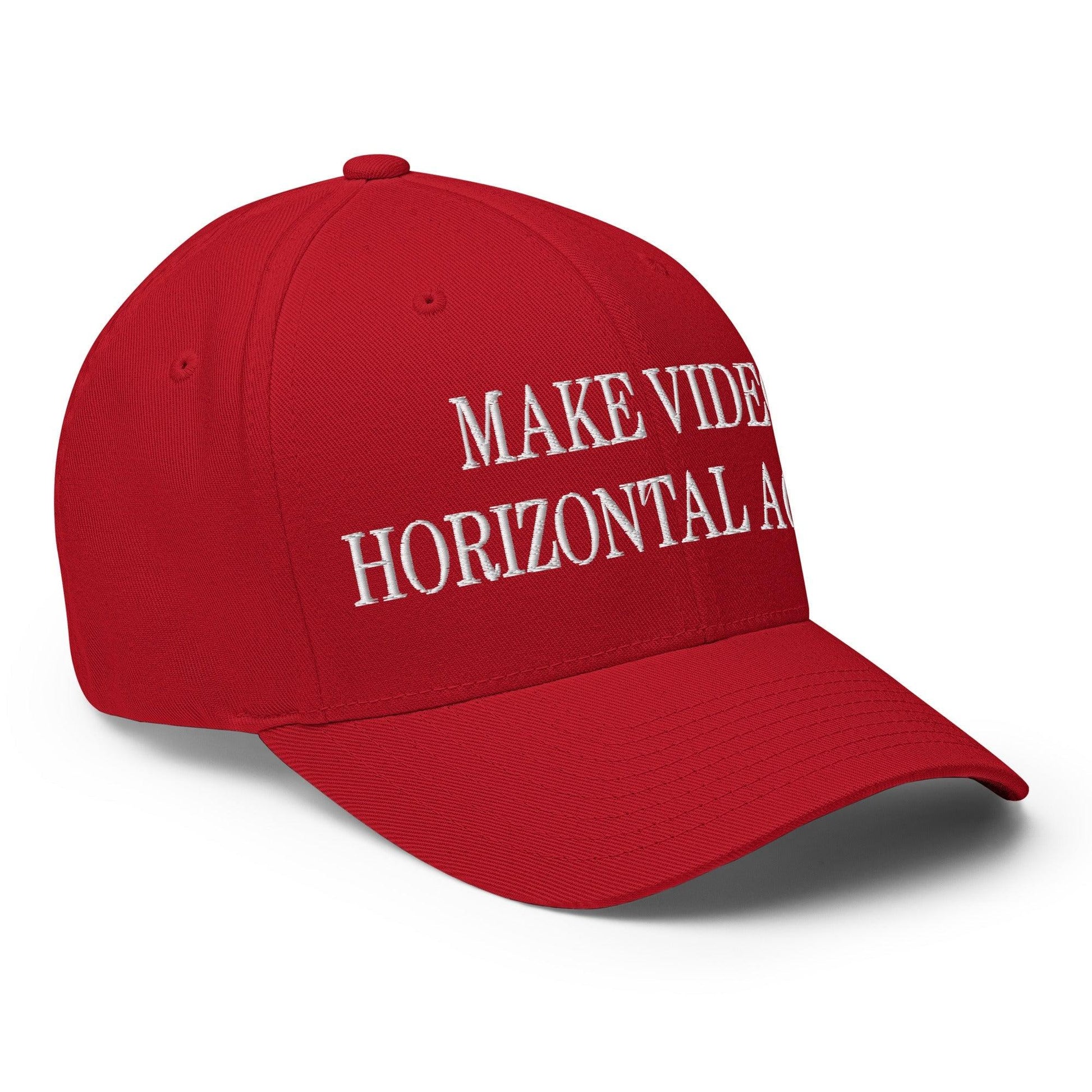Make Video Horizontal Again Embroidered Stretch Fit Baseball Hat