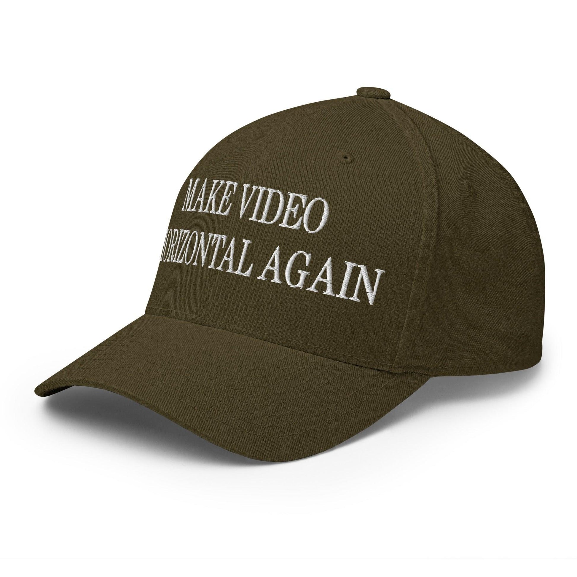 Make Video Horizontal Again Embroidered Stretch Fit Baseball Hat