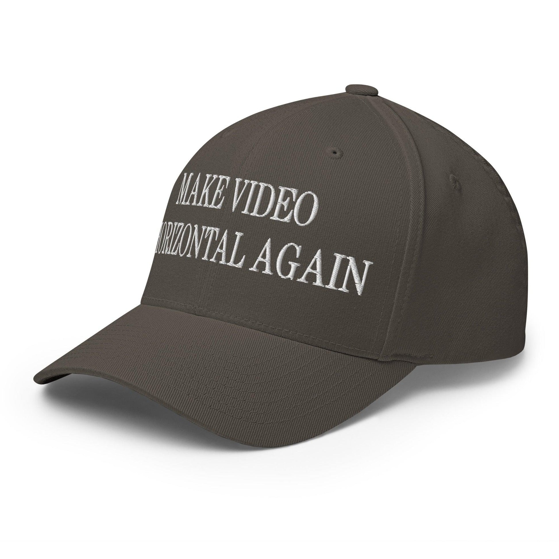 Make Video Horizontal Again Embroidered Stretch Fit Baseball Hat