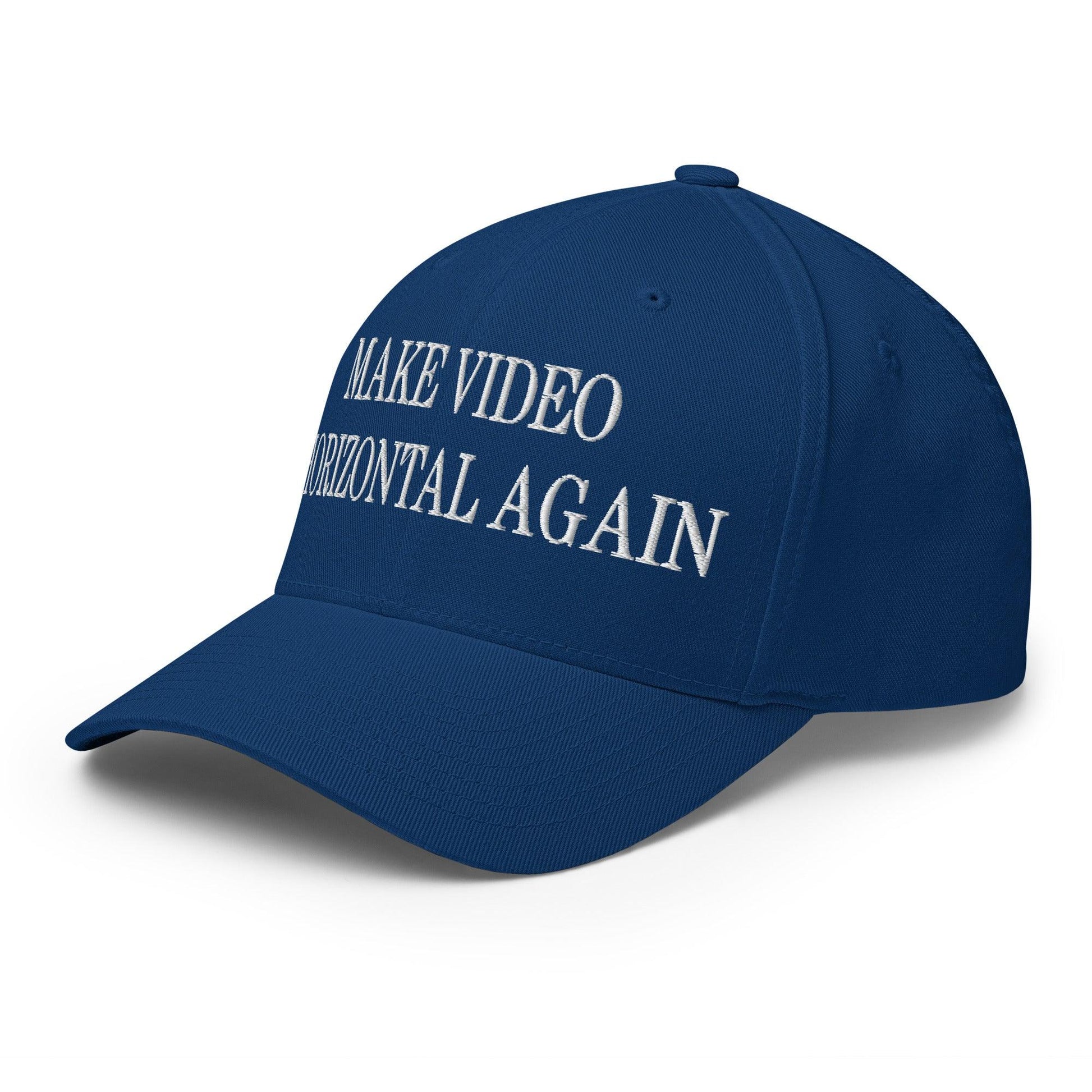 Make Video Horizontal Again Embroidered Stretch Fit Baseball Hat