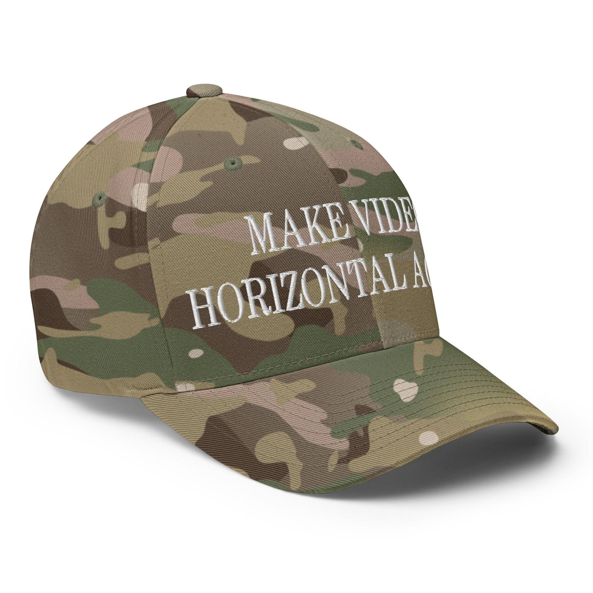 Make Video Horizontal Again Embroidered Stretch Fit Baseball Hat