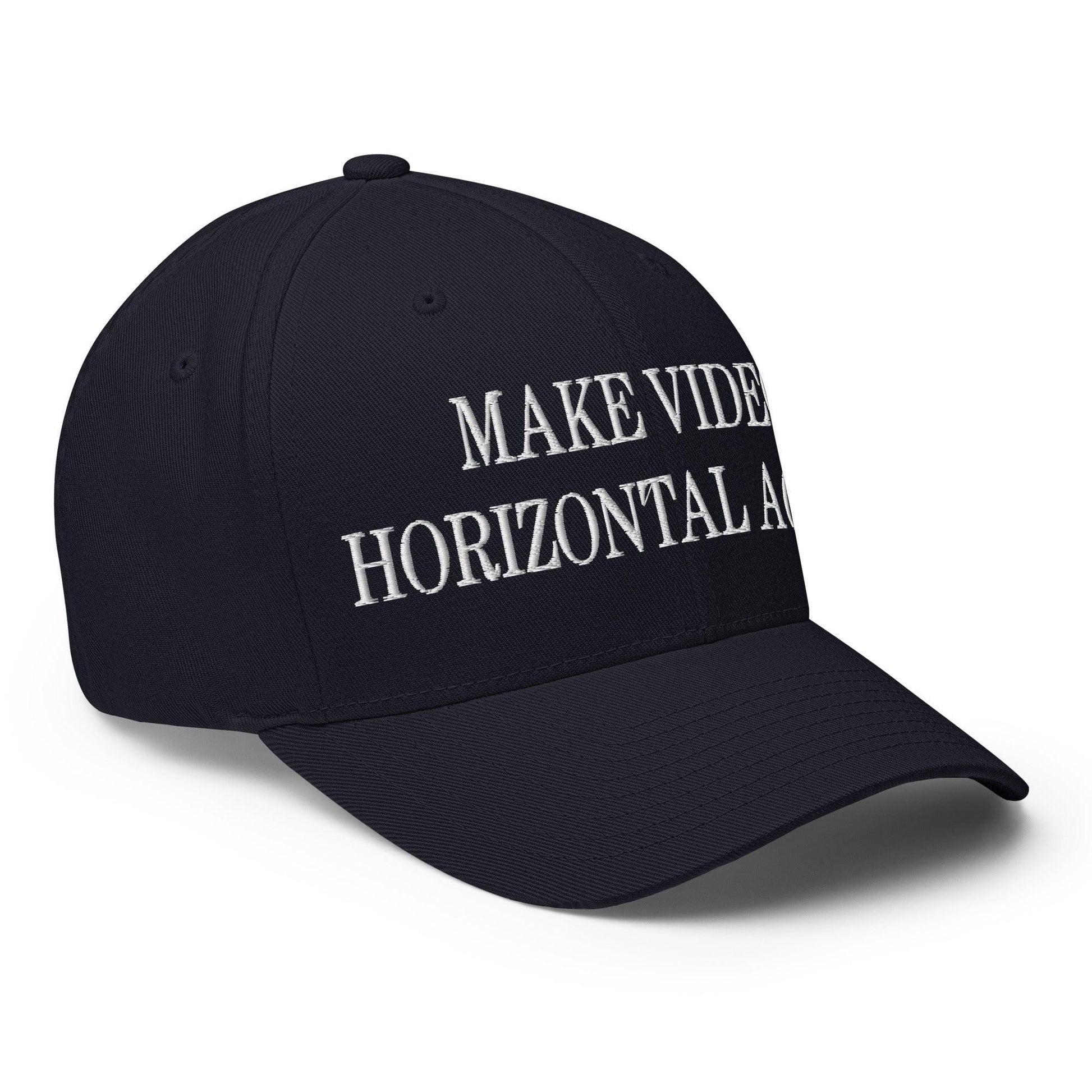 Make Video Horizontal Again Embroidered Stretch Fit Baseball Hat