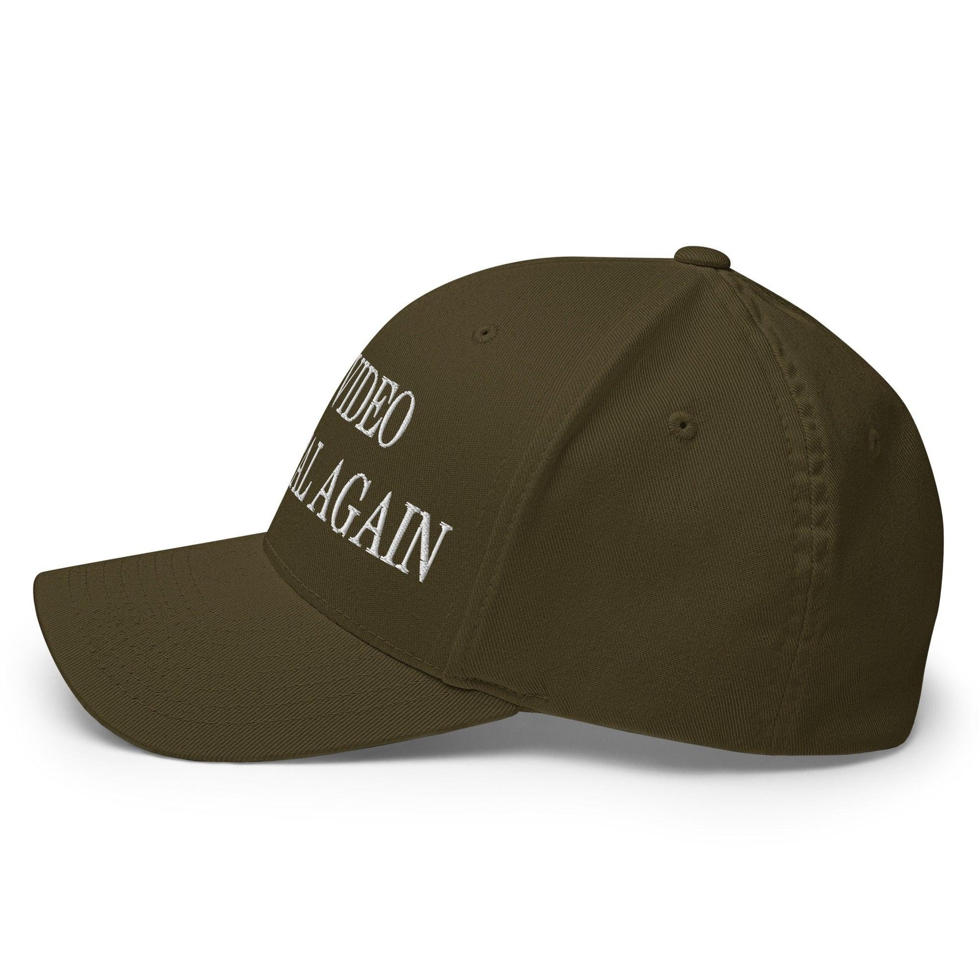 Make Video Horizontal Again Embroidered Stretch Fit Baseball Hat