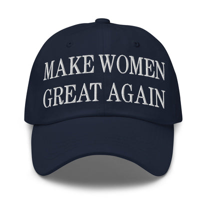 Make Women Great Again Embroidered Dad Hat - Navy