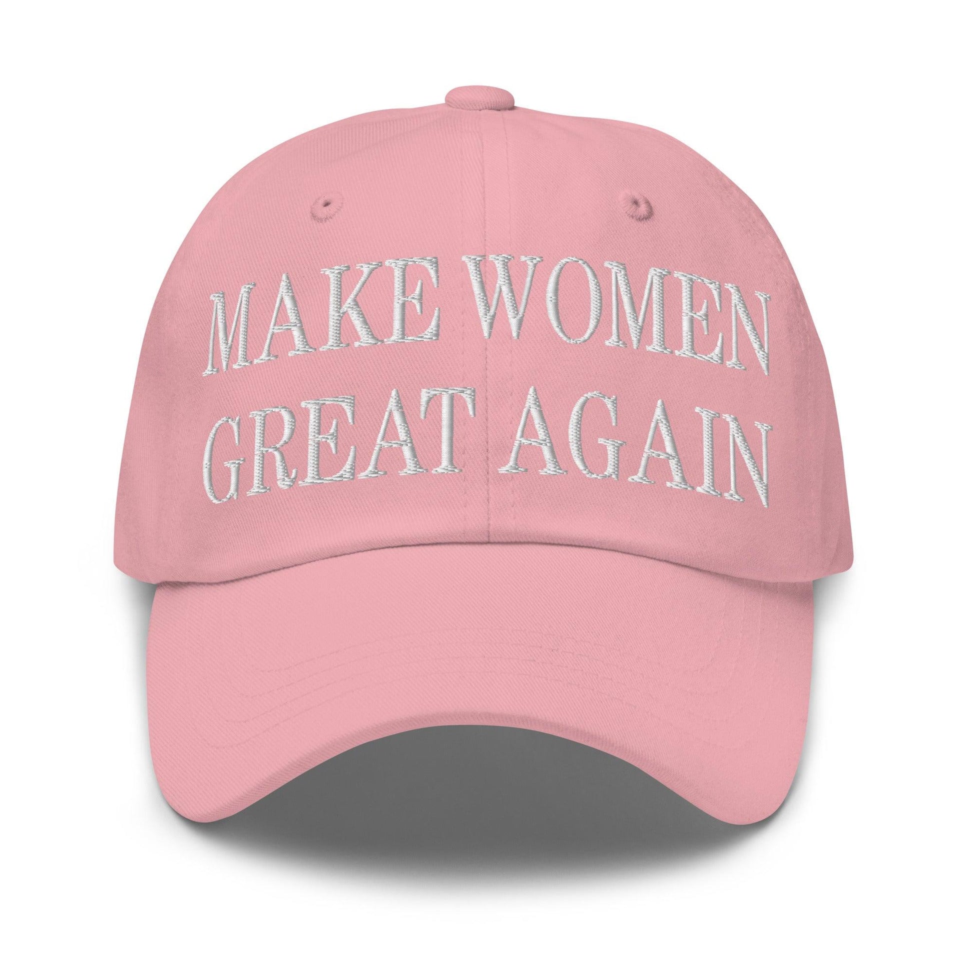 Make Women Great Again Embroidered Dad Hat - Pink
