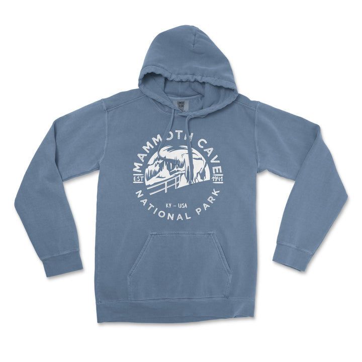 Mammoth Cave National Park Comfort Colors Hoodie - S / Blue Jean - hoodie