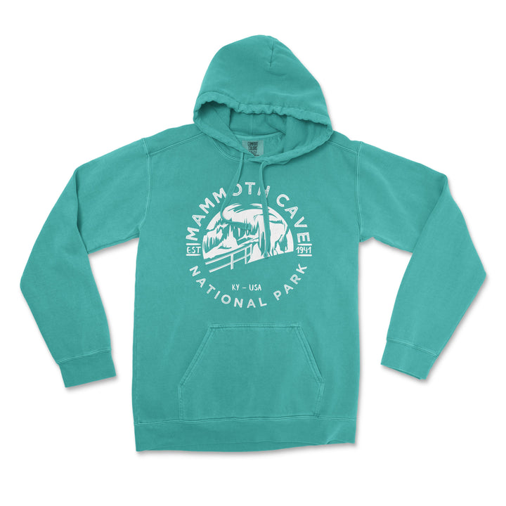 Mammoth Cave National Park Comfort Colors Hoodie - S / Seafoam - hoodie