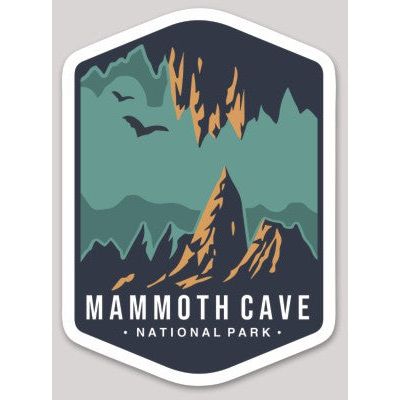 Mammoth Cave National Park Die Cut Sticker Large - sticker