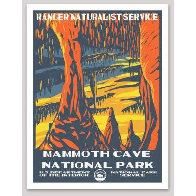 Mammoth Cave National Park WPA Sticker Large - sticker