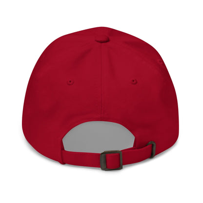 Red Maple MAGA embroidered dad hat with adjustable strap and classic style
