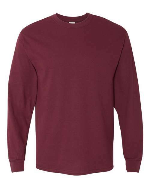 Maroon heavy cotton tee: your custom apparel canvas a24 - Maroon / S