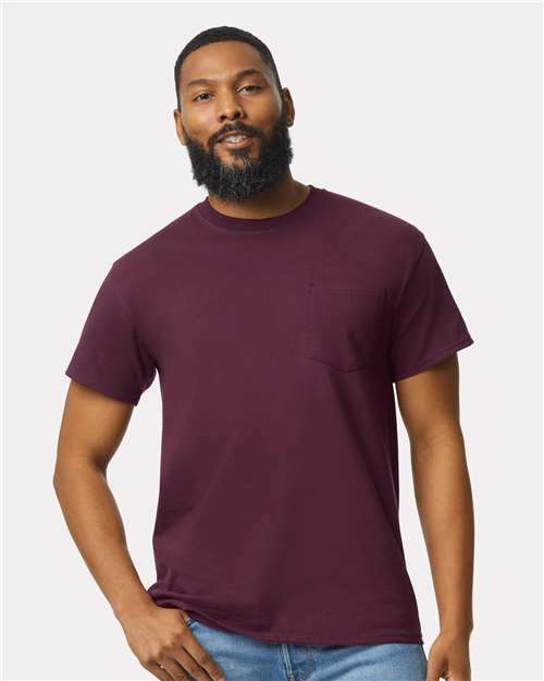 Maroon ultra cotton tee: dominate custom apparel! Product code