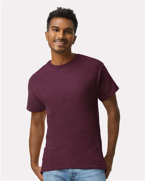 Maroon ultra cotton tee: perfect for custom apparel & screen printing - uc200