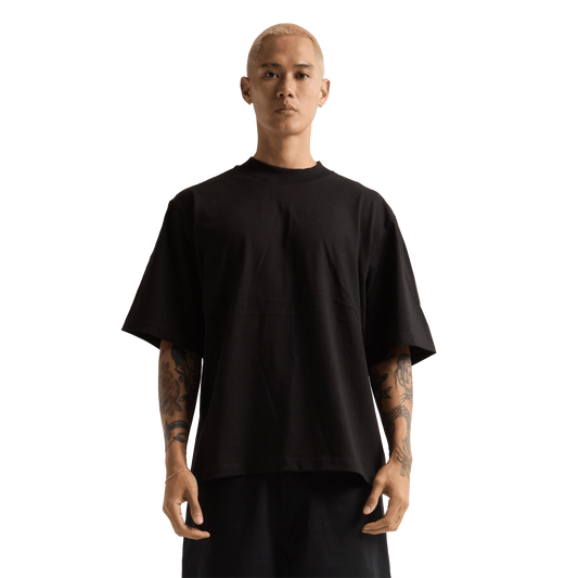 Max Heavyweight Oversized Short Sleeve tee - Black / S - TEES
