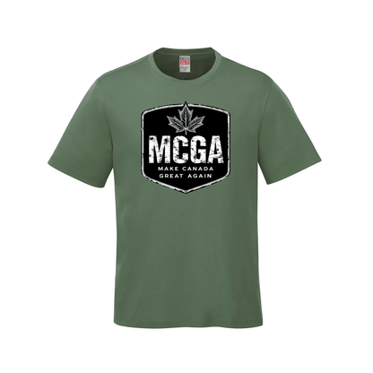 MCGA - Make Canada Great Again T-Shirt - 01 - Fatigue Green / Small