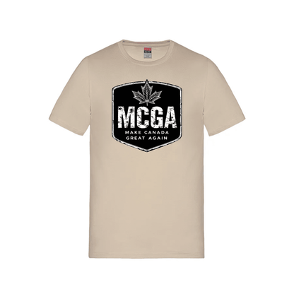 MCGA - Make Canada Great Again T-Shirt - 01 - Sand / Small