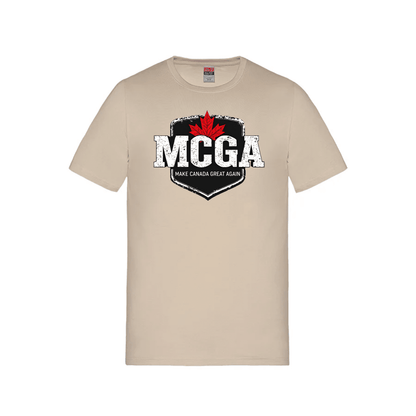 MCGA - Make Canada Great Again T-Shirt - 02 - Sand / Small