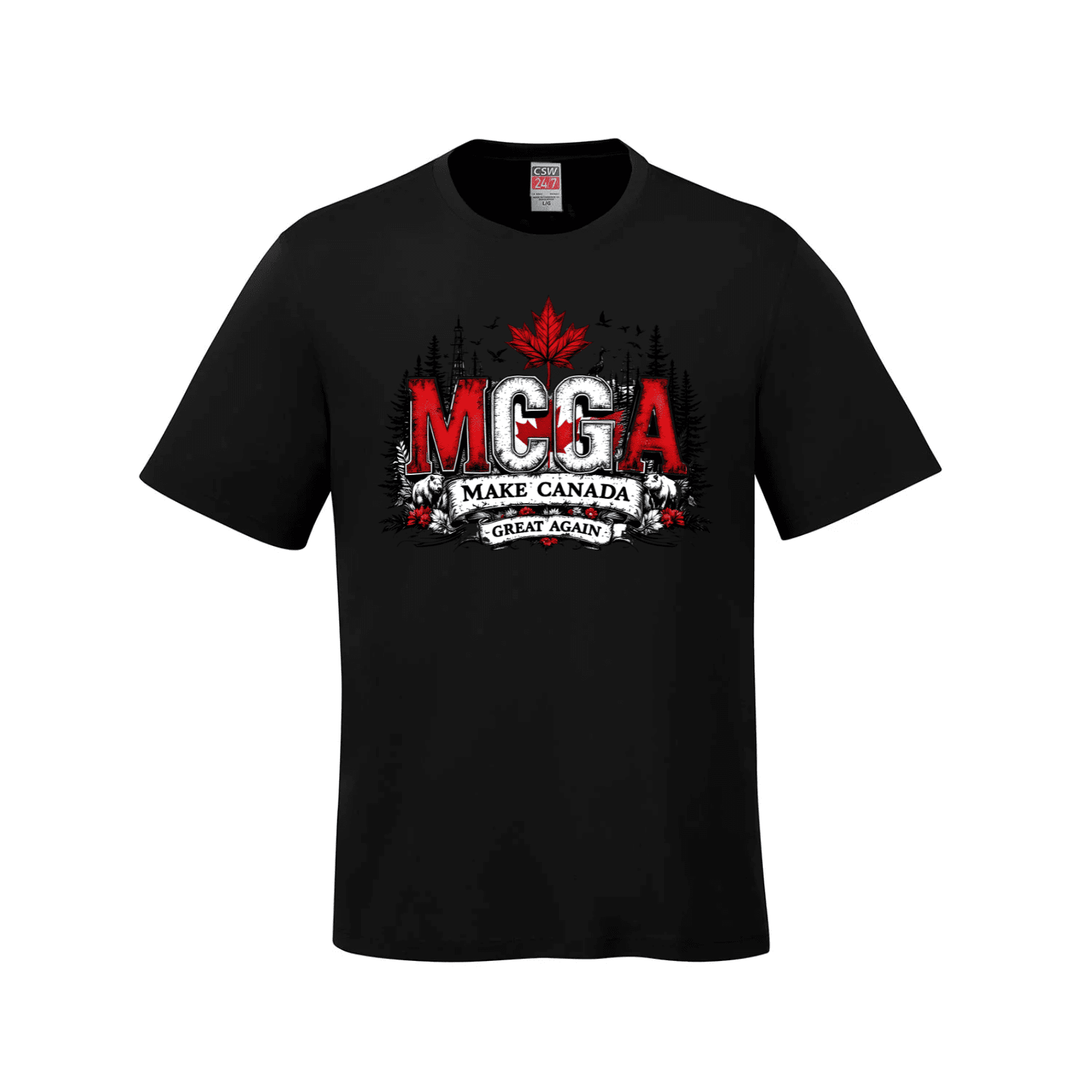 MCGA - Make Canada Great Again T-Shirt - 03 - Black / Small