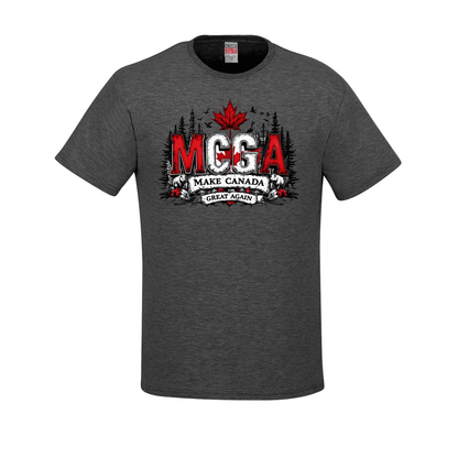 MCGA - Make Canada Great Again T-Shirt - 03 - charcoal heather / Small