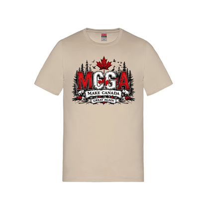 MCGA - Make Canada Great Again T-Shirt - 03 - Sand / Small