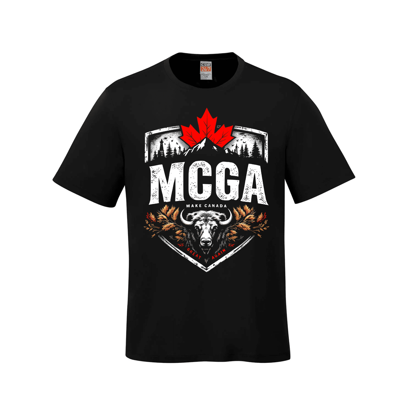 MCGA - Make Canada Great Again T-Shirt - 04 - Black / Small