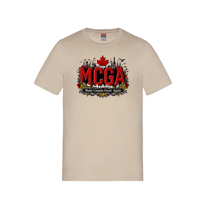 MCGA Make Canada Great Again T-Shirt - 09 - Sand / Small