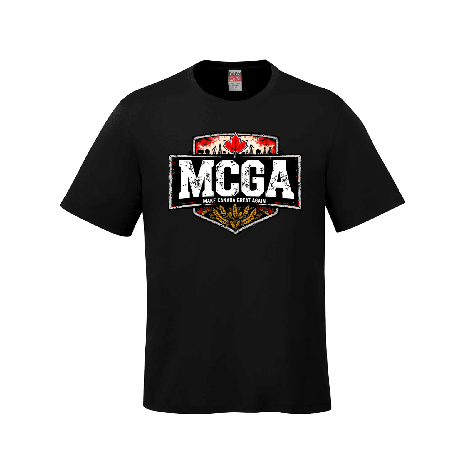 MCGA Shield Style Tee – Strength in Unity - 06 - Black / Small - T-Shirt