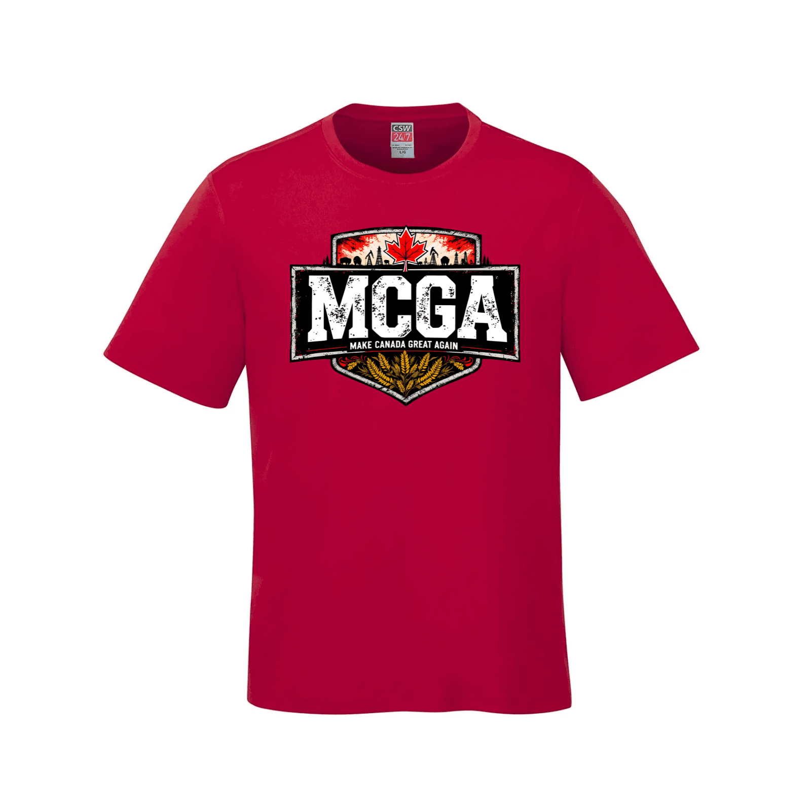 MCGA Shield Style Tee – Strength in Unity - 06 - Red / Small - T-Shirt