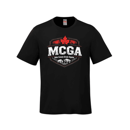 MCGA Shield Tee – Distressed Edition - 07 - Black / Small - T-Shirt