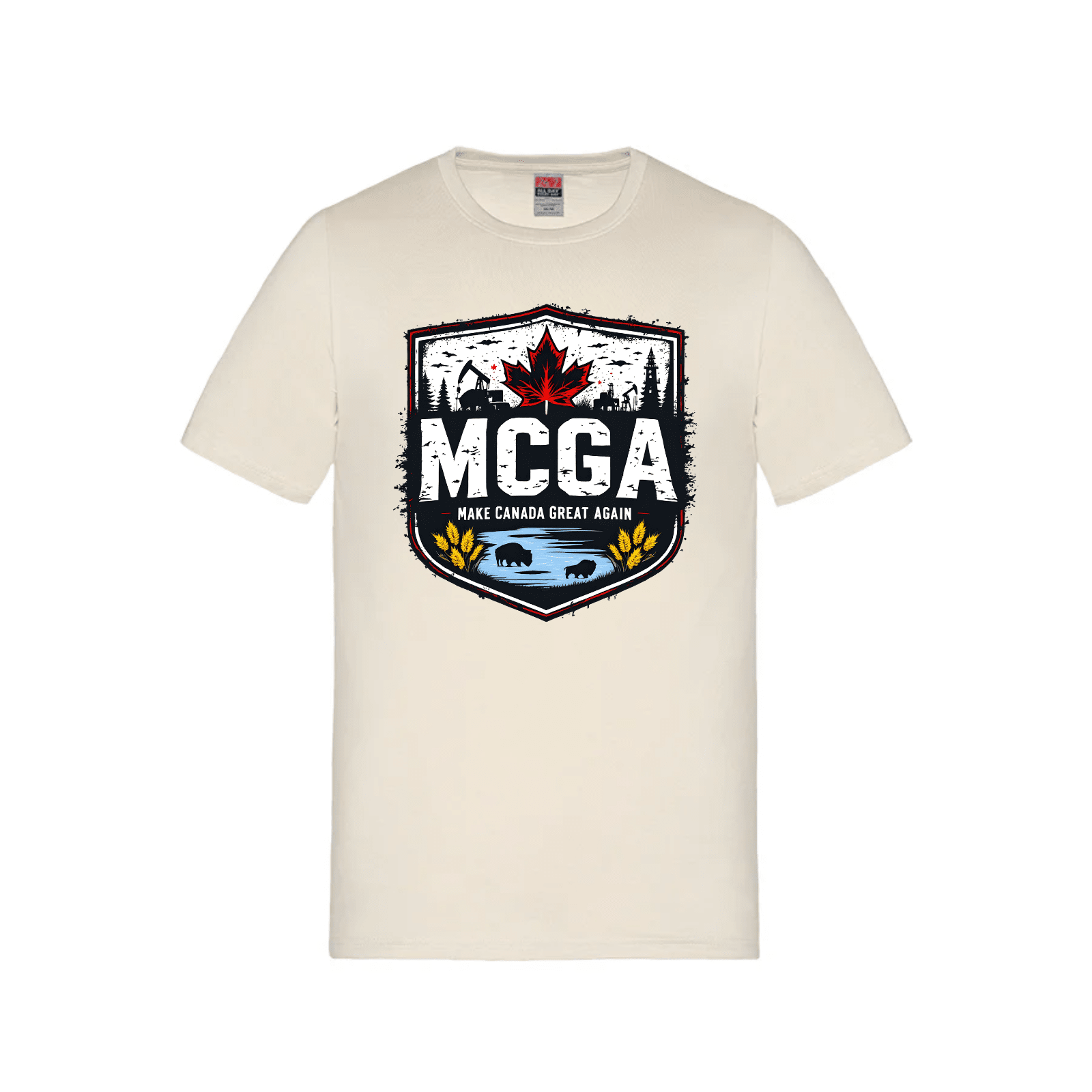 MCGA Western Heritage Tee – Honoring Canada’s Heartland - 05 - TAN / Small - T-Shirt