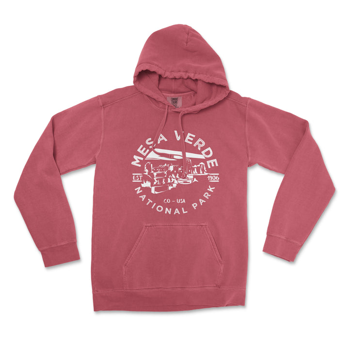 Mesa Verde National Park Comfort Colors Hoodie - S / Crimson - hoodie