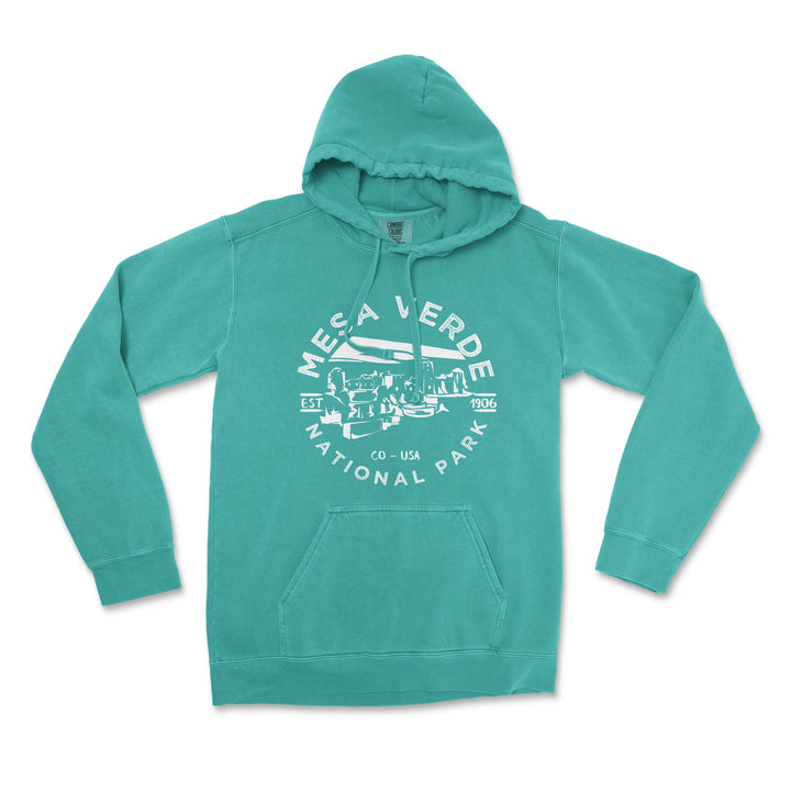 Mesa Verde National Park Comfort Colors Hoodie - S / Seafoam - hoodie