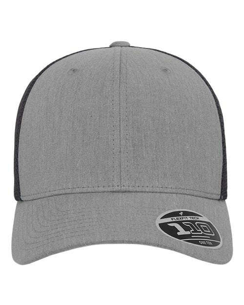 Mesh-back cap: unleash custom apparel and live screen printing toronto 110 - Heather Grey/ Black / Single Unit - Hats