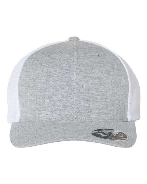 Mesh-back cap: unleash custom apparel and live screen printing toronto 110 - Melange Silver/ White / Single Unit - Hats