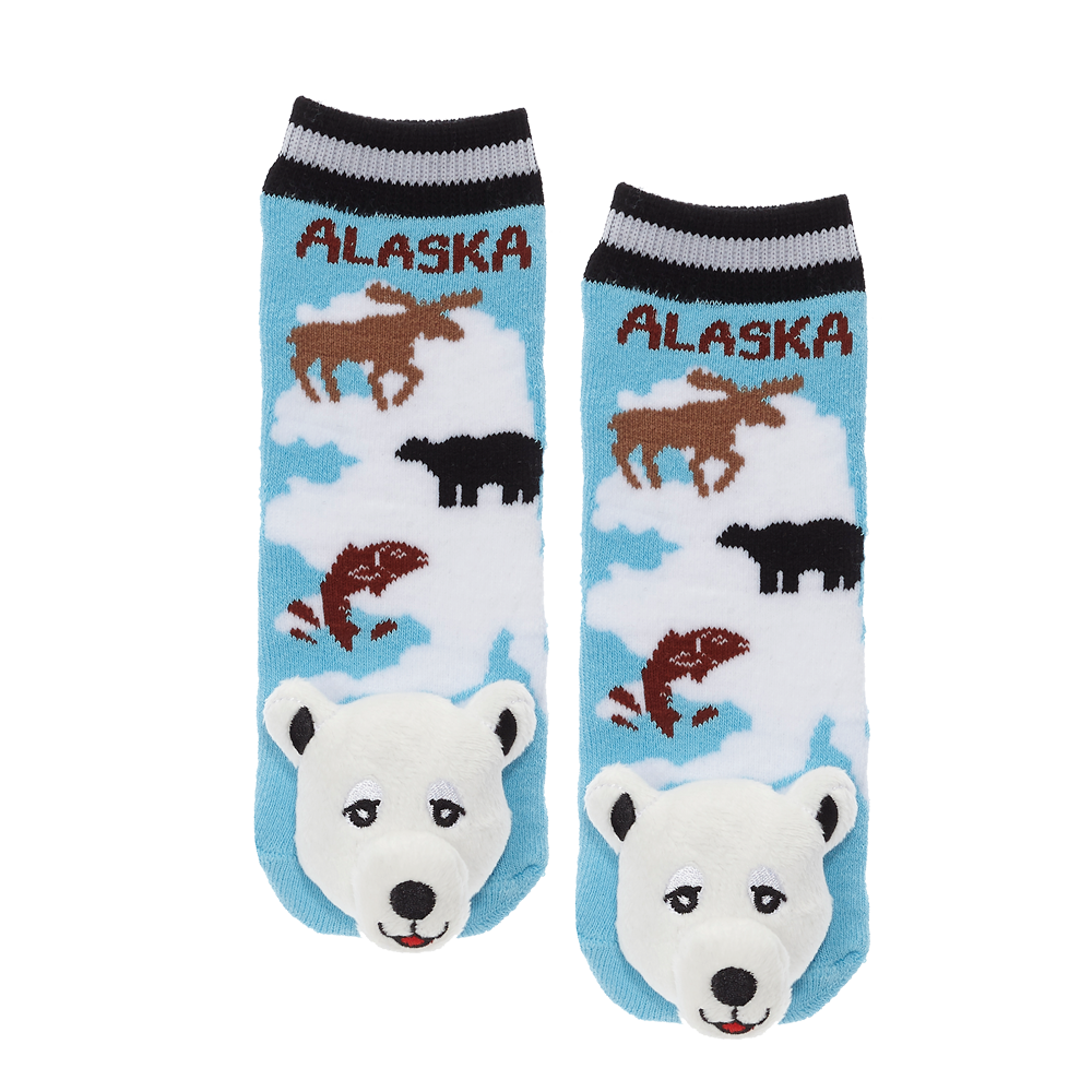 Messy Moose Socks Alaska 6 Pack - Baby / blue