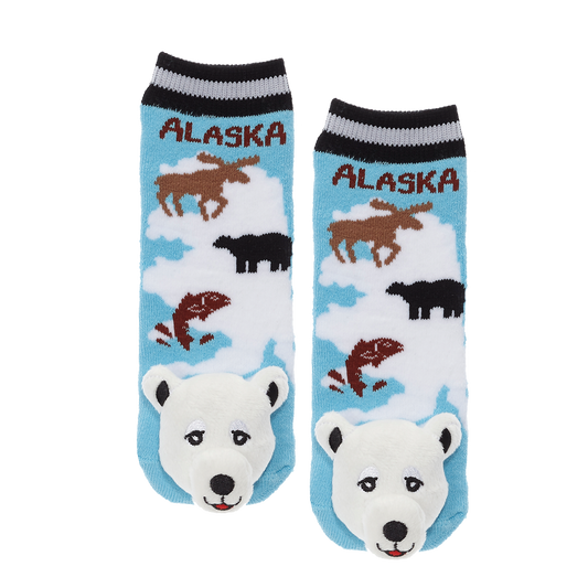 Messy Moose Socks Alaska 6 Pack - Baby / blue