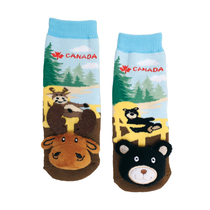 Messy Moose Socks Baby Socks Mismatch Chair Canada 6 Pack - Baby / brown - Socks