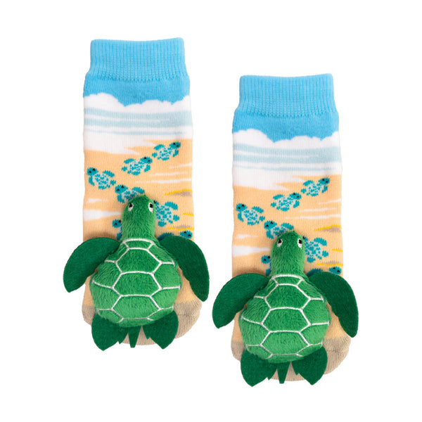 Messy Moose Socks Baby Socks Turtle 6 Pack - Baby / green - Socks