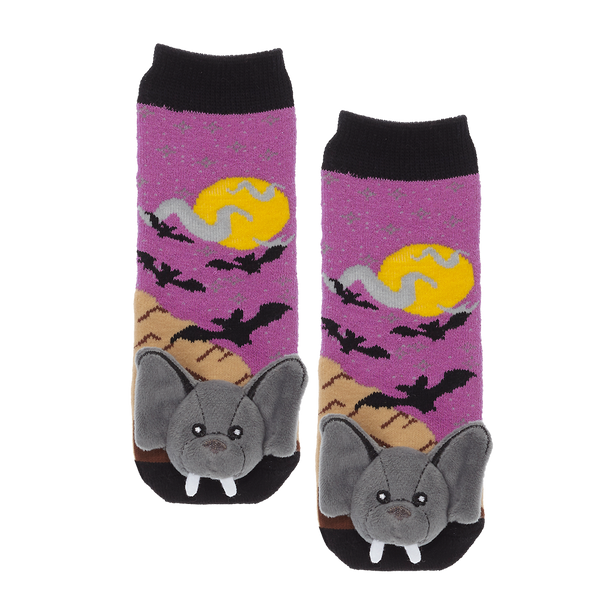 Messy Moose Socks Bat 6 Pack - Baby / purple - Socks