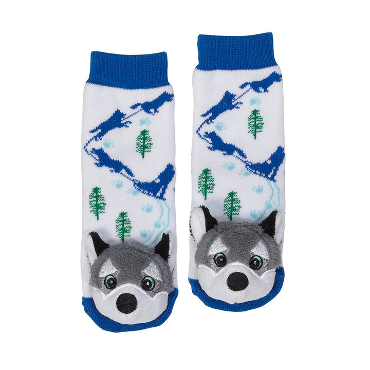 Messy Moose Socks Husky 6 Pack - Baby / White - Socks