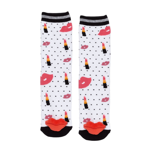 Messy Moose Socks Lipstick 6 Pack - Youth - Socks