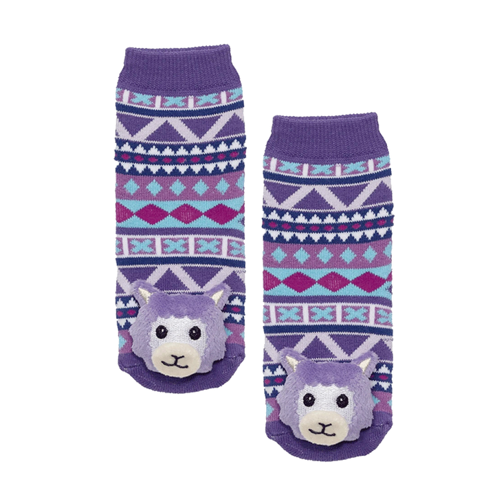 Messy Moose Socks Llama 6 Pack - Baby / Purple - Socks