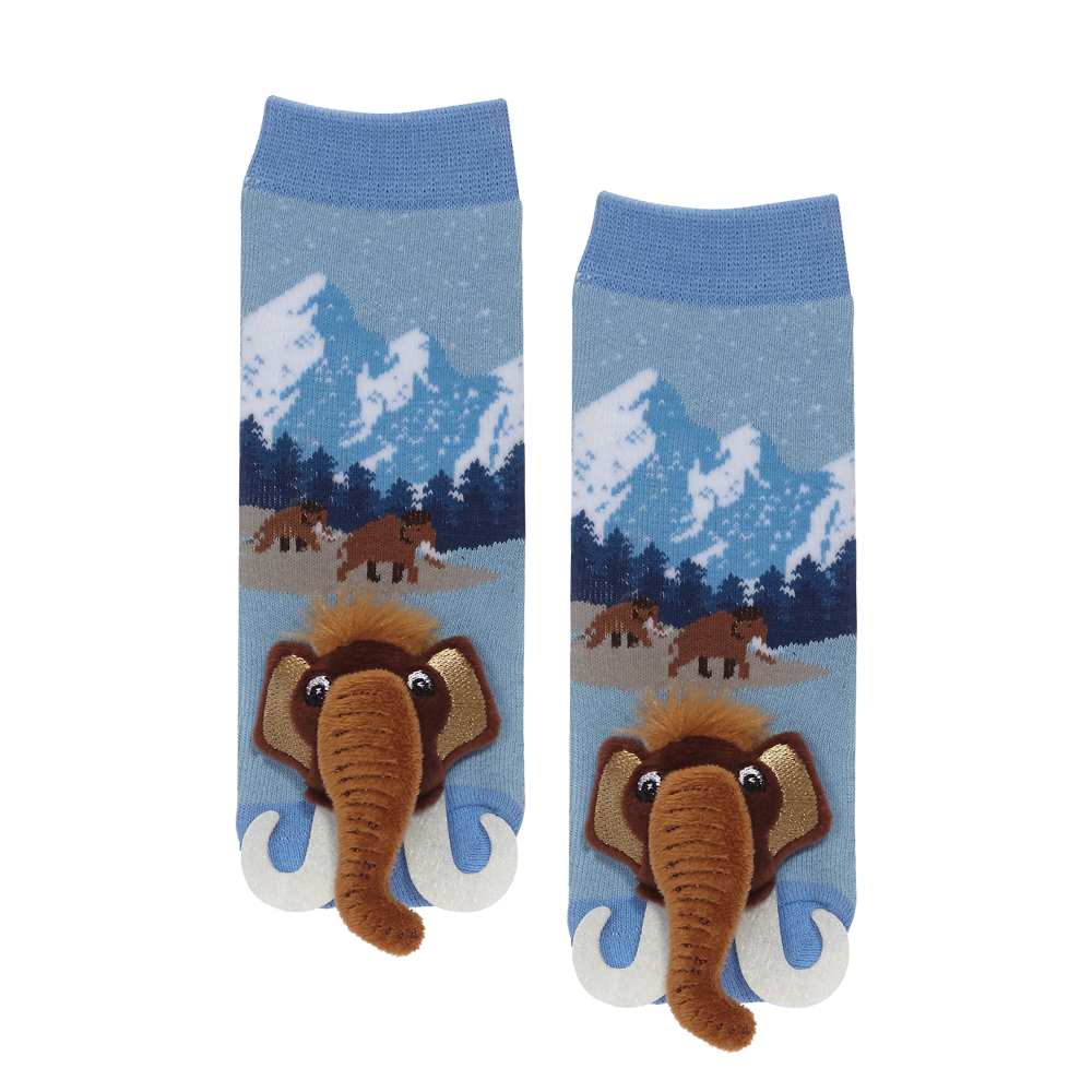 Messy Moose Socks Mammoth 6 Pack - Baby / Light blue
